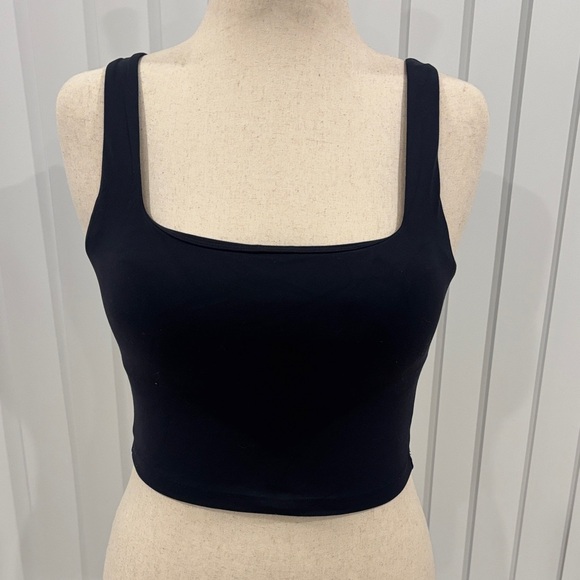 CRZ YOGA Tops - Crz yoga size medium navy blue square neck cropped tank top